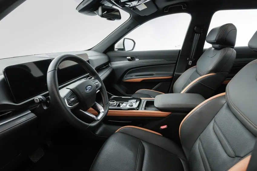 Car steering wheel and dashboard